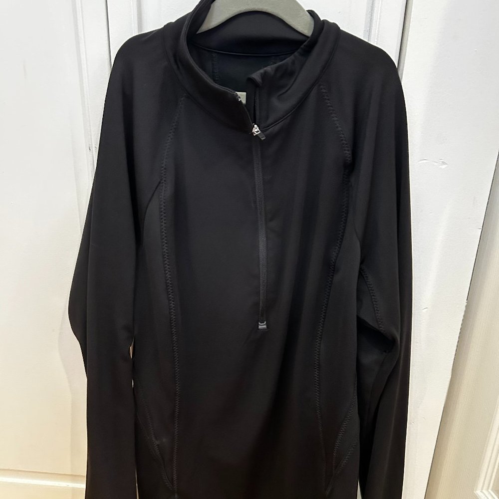 Athleta Quarter Zip Black Jacket